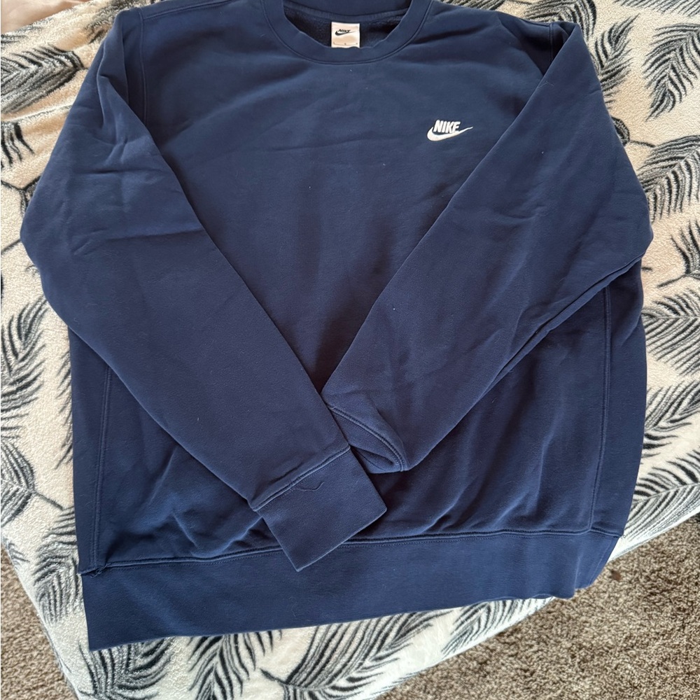 Nike Men's Deep Blue Crewneck Sweater